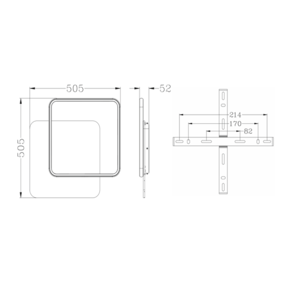 Управляемая светодиодная люстра 10313 AMATO-60W-2S-APP-505*505*52-WHITE/CLEAR-220-IP20 - фото 5