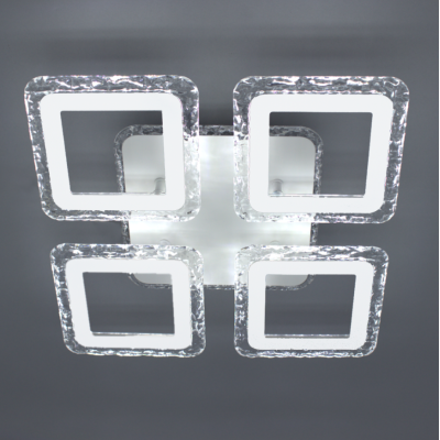 Управляемая светодиодная люстра 10415 ROOM ICE RGB 70W 4S-APP-385x385x75-WHITE-220-IP20