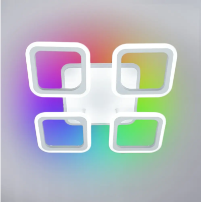 Управляемая светодиодная люстра 10472 ROOM RGB 70W 4S-APP-385x385x75-WHITE-220-IP20