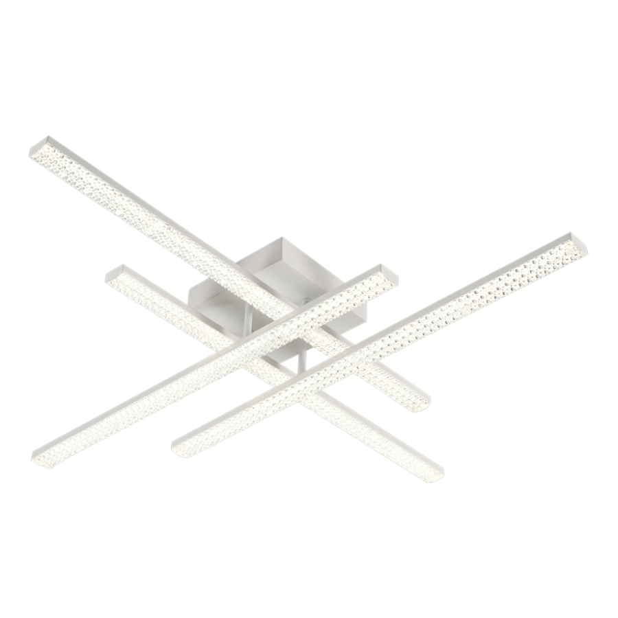 Управляемая светодиодная люстра 10549 LINE-60W-4L-SMART-810x810x125-WHITE-220-IP20 - фото 3