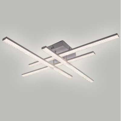 Управляемая светодиодная люстра 10549 LINE-60W-4L-SMART-810x810x125-WHITE-220-IP20
