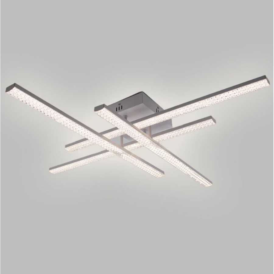 Управляемая светодиодная люстра 10549 LINE-60W-4L-SMART-810x810x125-WHITE-220-IP20 - фото 2