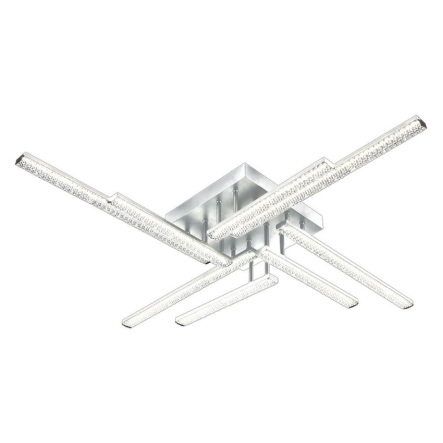 Управляемая светодиодная люстра 10551 LINE-76W-8L-SMART-955x955x125-WHITE-220-IP20 - фото 2