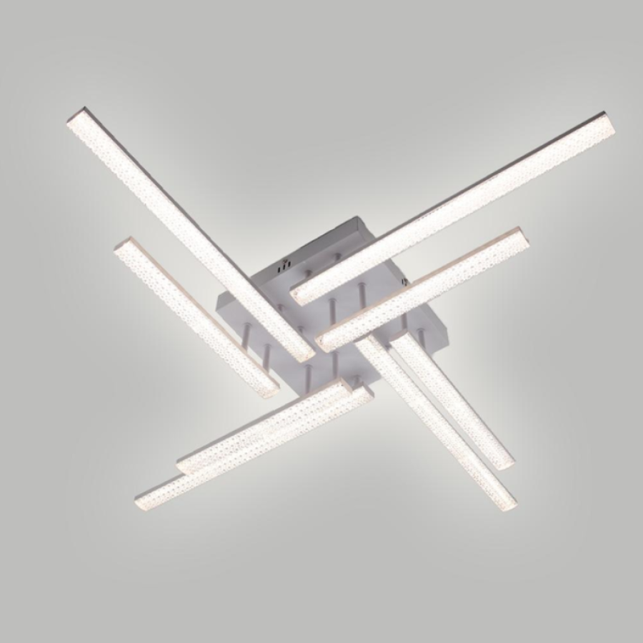 Управляемая светодиодная люстра 10551 LINE-76W-8L-SMART-955x955x125-WHITE-220-IP20 - фото 3