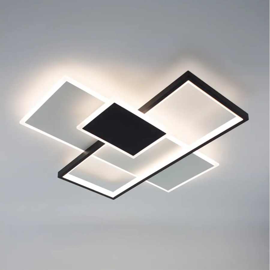 Керована світлодіодна люстра 10559 LAMPARAS 90W 3L-SMART- 510x510x58-WHITE/BLACK-220-IP20 - фото 2