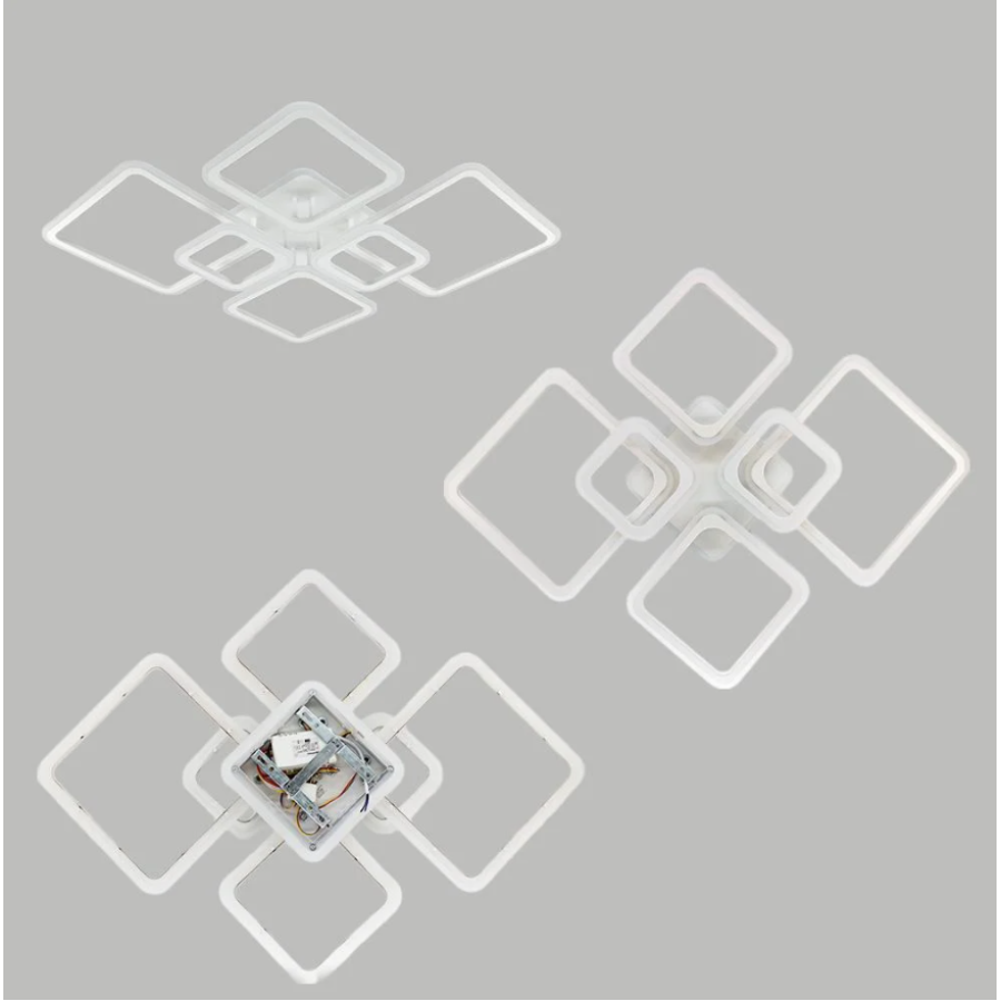 Управляемая светодиодная люстра 10579 OVAL RGB 120W 7S-SMART-960x750x110-WHITE-220-IP20 - фото 9