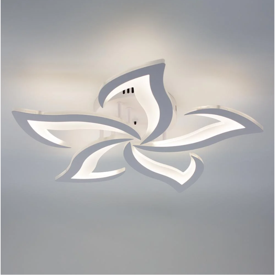 Управляемая светодиодная люстра 10595 ELLA 50W 5F 600x95-WHITE-220-IP20 - фото 2