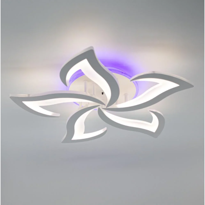 Управляемая светодиодная люстра 10615 ELLA RGB 5F 42+10W RC-600x95-WHITE-230-IP20