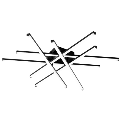 Управляемая светодиодная люстра 10647 LINE 100W 6L-RC-800x800x125-BLACK-230-IP20