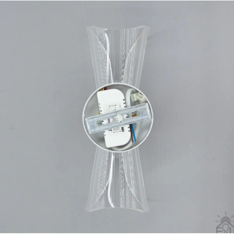 Управляемая светодиодная люстра, бра 10470 DIO 12W 2Y-ON/OFF 230x80x95-WHITE/CLEAR-220-IP20 - фото 4