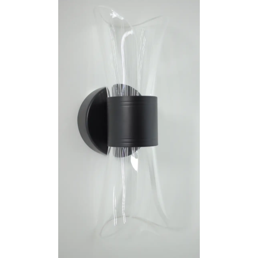 Управляемый светодиодный светильник бра 10131 DIO 12W 2Y-ON/OFF-230х80х95-BLACK/CLEAR-220-IP20 - фото 7