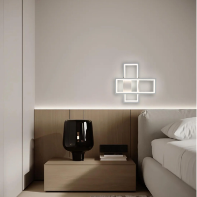 Управляемый светодиодный светильник бра 10556 SVEN 20W 2S ON/OFF 300x300x60-WHITE-220-IP20
