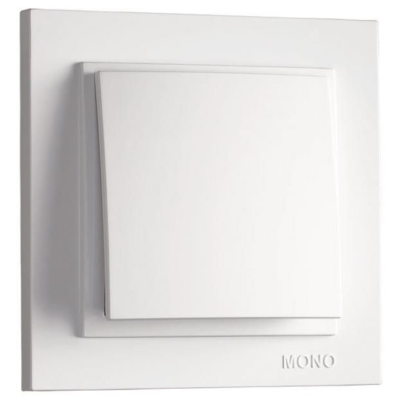 Вимикач одноклавішний Mono Electric, DESPINA (білий)