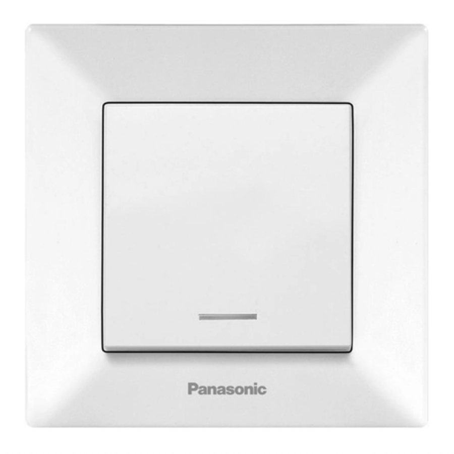 Выключатель 1-й Panasonic Arkedia Slim (WNTC00022WH-UA) - фото 1