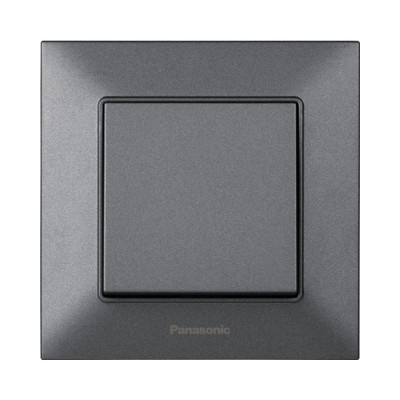 Вимикач 1-й Panasonic Arkedia Slim димчастий (WNTC00012DG-UA)