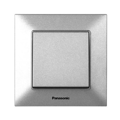 Вимикач 1-й Panasonic Arkedia Slim срібний (WNTC00012SL-UA)