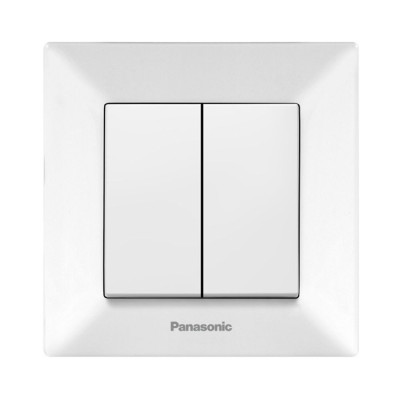 Выключатель 2-й Panasonic Arkedia Slim (WNTC00092WH-UA)