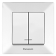 Выключатель 2-й Panasonic Arkedia Slim (WNTC00102WH-UA)