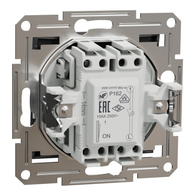 Выключатель SCHNEIDER ASFORA EPH1400171 1кл. антрацит с подсветкой