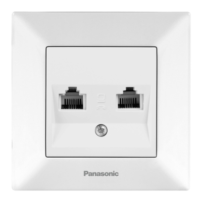Розетка тел. RJ11 CAT3 Panasonic Arkedia Slim (WNTC04022WH-UA)