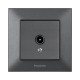 Розетка ТВ конечная, дымчатая Panasonic Arkedia Slim (WNTC04512DG-UA)
