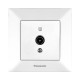 Розетка телевизионная Panasonic Arkedia Slim белая ТВ конечная WNTC04512WH-UA