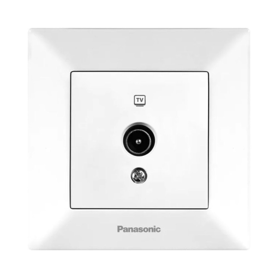 Розетка телевизионная Panasonic Arkedia Slim белая ТВ конечная WNTC04512WH-UA - фото 1