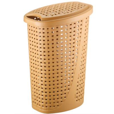 Корзина для белья 45л SLIM 42.5*32*62 беж.