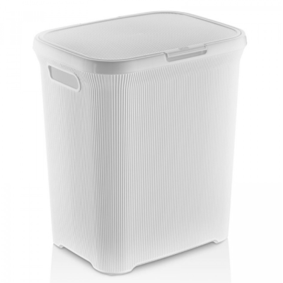 Корзина для белья 52 л LINE 40*43*49см. (белый)
