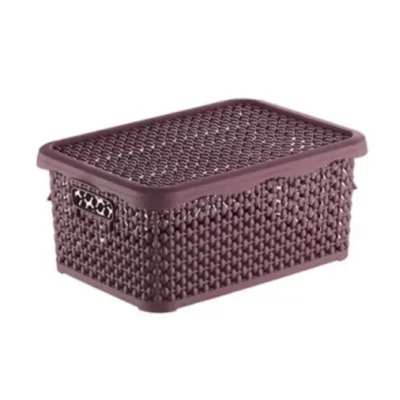 Корзина для бытовых вещей 10л PEARL 35*24*8см (антрацит)