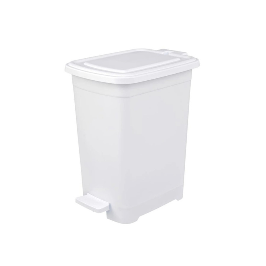 Відро для сміття з педаллю Elif Plastic 15л. SLIM (білий) - фото 1