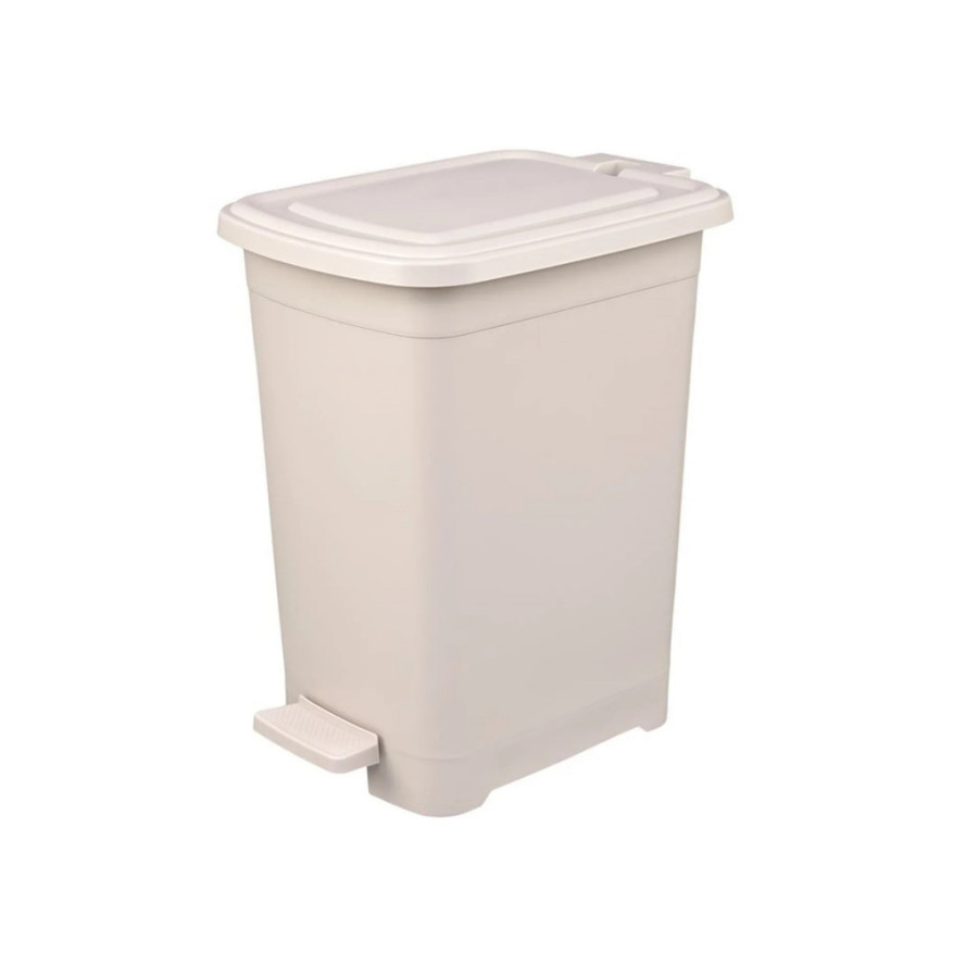 Відро для сміття з педаллю Elif Plastic 15л. SLIM (сірий) - фото 1
