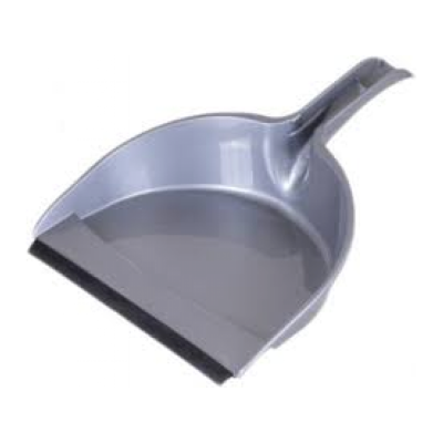 Мусорный совок с резинкой серый