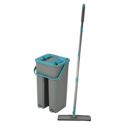 Набор для уборки WERK квадратное ведро, отжимная швабра и две запаски