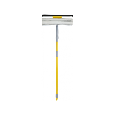 Окномойка с насадкой из микрофибры 30см. и телескопической металлической рукояткой 75-120см