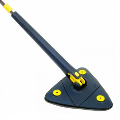 Швабра треугольная EcoFabric насадка из микрофибры ф22см. с ручкой 127 см