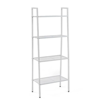 Стеллаж-этажёрка четырехъярусный из металла 60х35х148см Белый SW-00002104