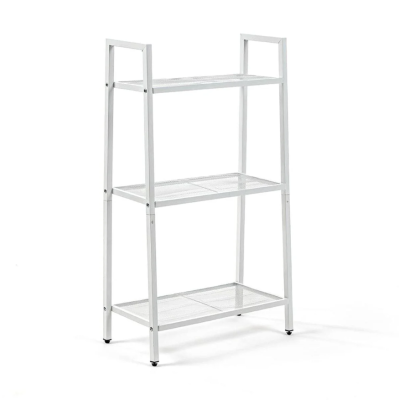 Стеллаж-этажёрка трехъярусная из металла 60х33х110см Белый SW-00002103