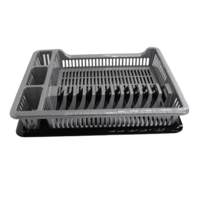 Сушка для посуды пластиковая Elif Plastic 29*42*29 см. (антрацит)