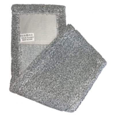 Запаска к швабре - полотера 43*10 см. Eco Fabric "Люкс" микрофибра серая